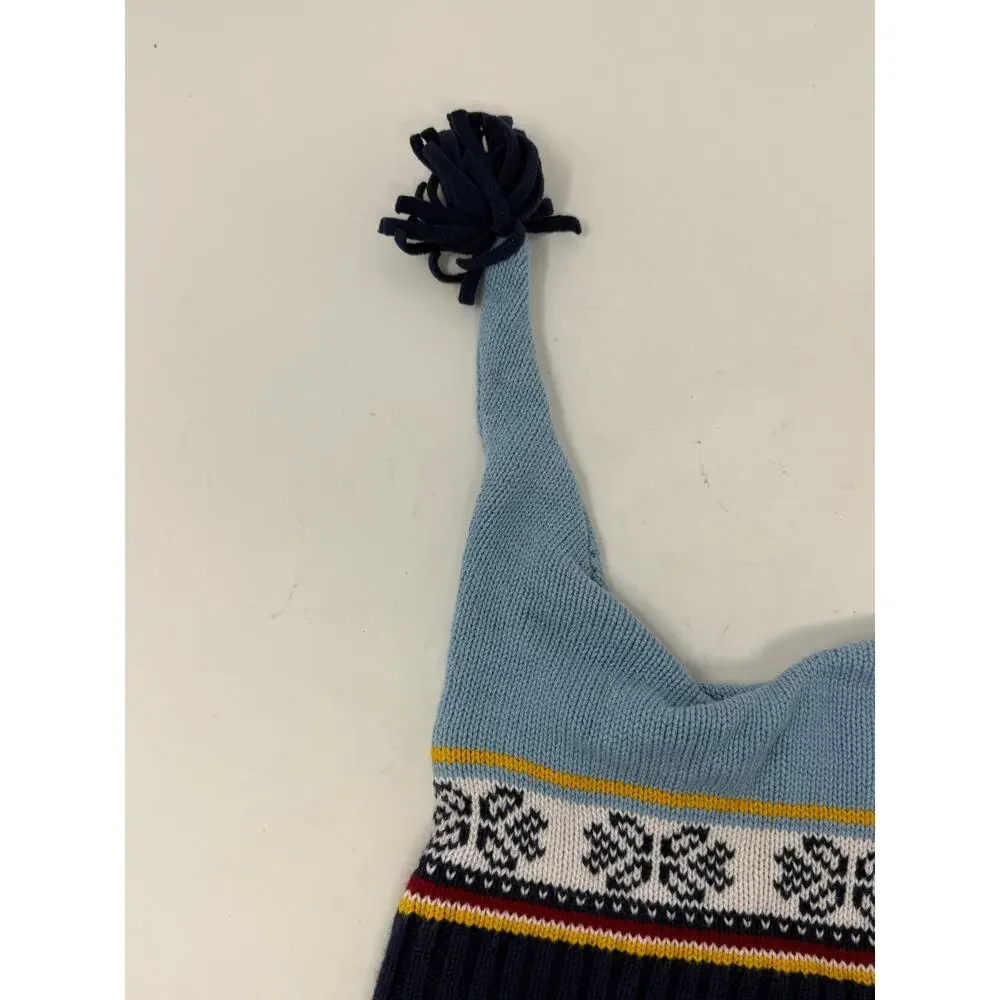 Vintage Gymboree 2001 Winter Sparkle Jester Hat 18-24M‎ Fair Isle Knit Tassel